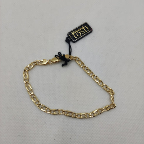 Bracciale Oro 18k uomo catena maglia lucida 19 cm 4.50 gr | Gioiellitosti.it